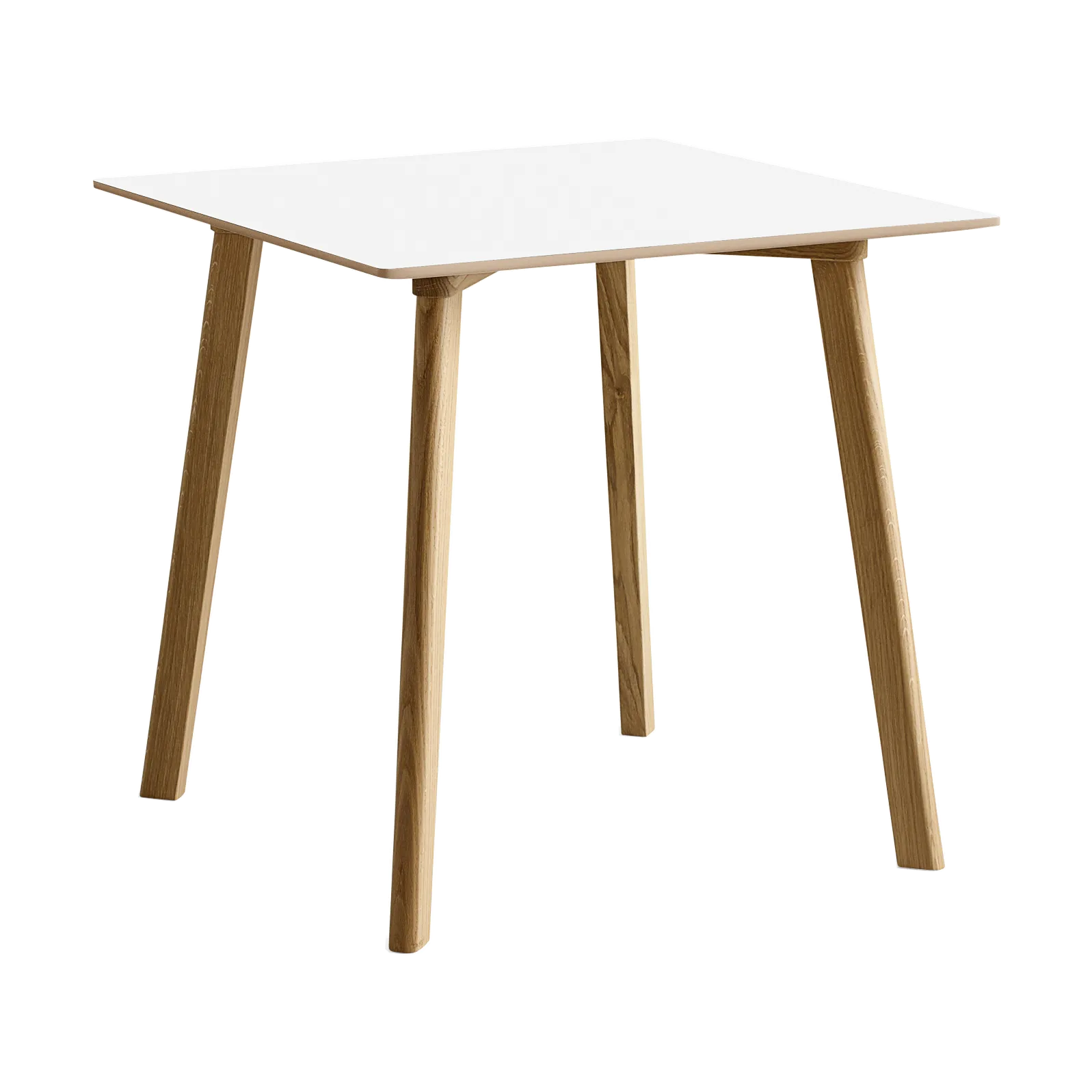 CPH210 Deux 2.0 table 75x75 cm, Pearl white-lacquered oak HAY