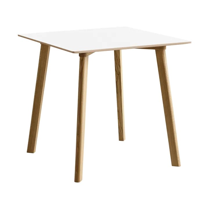 CPH210 Deux 2.0 table 75x75 cm - Pearl white-lacquered oak - HAY