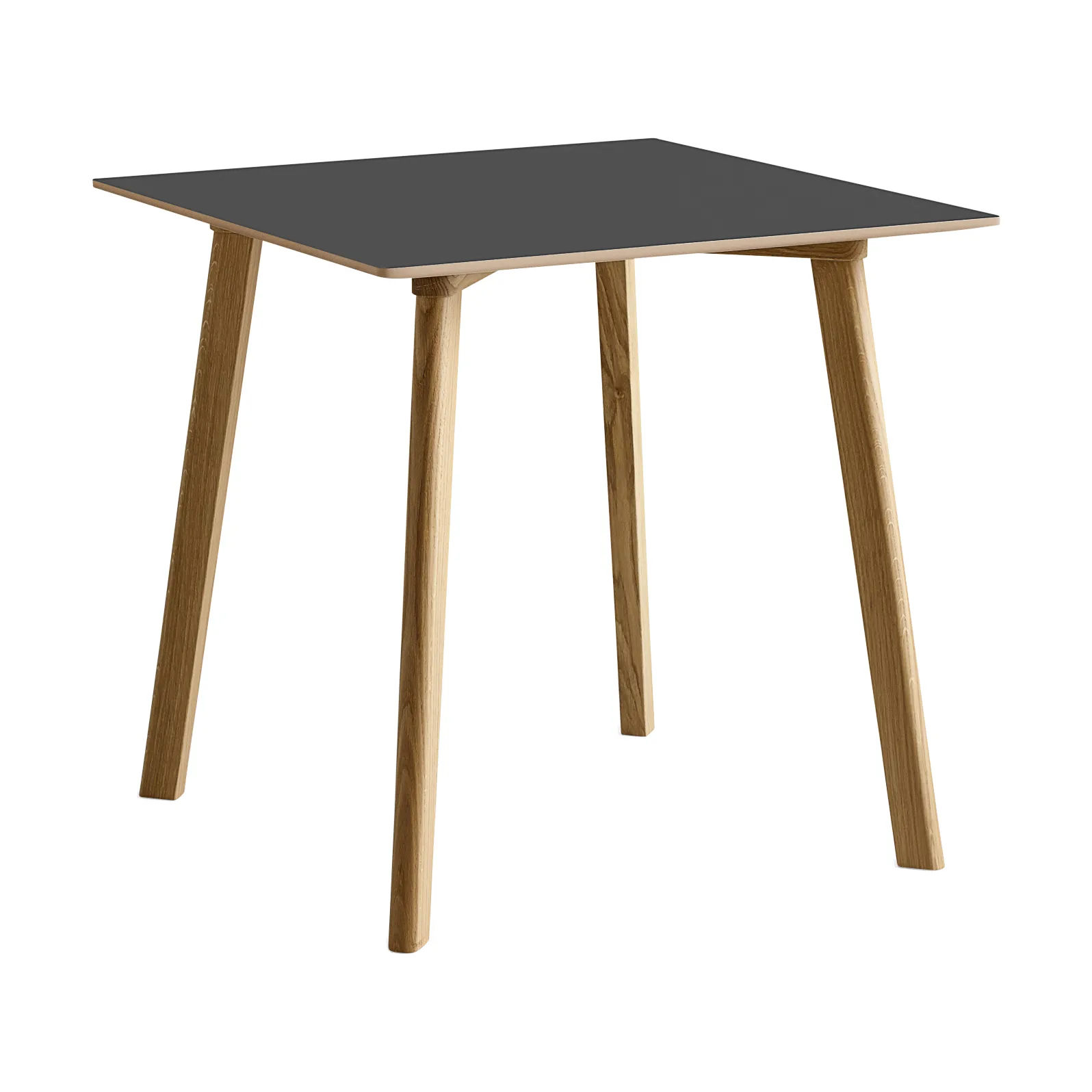 CPH210 Deux 2.0 table 75x75 cm, Stone grey-lacquered oak HAY