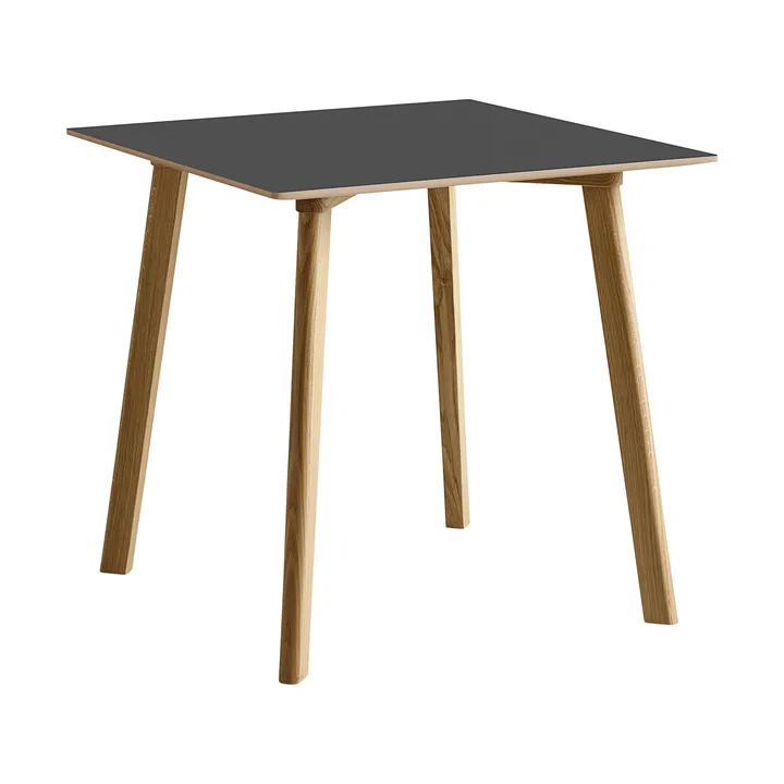 CPH210 Deux 2.0 table 75x75 cm - Stone grey-lacquered oak - HAY