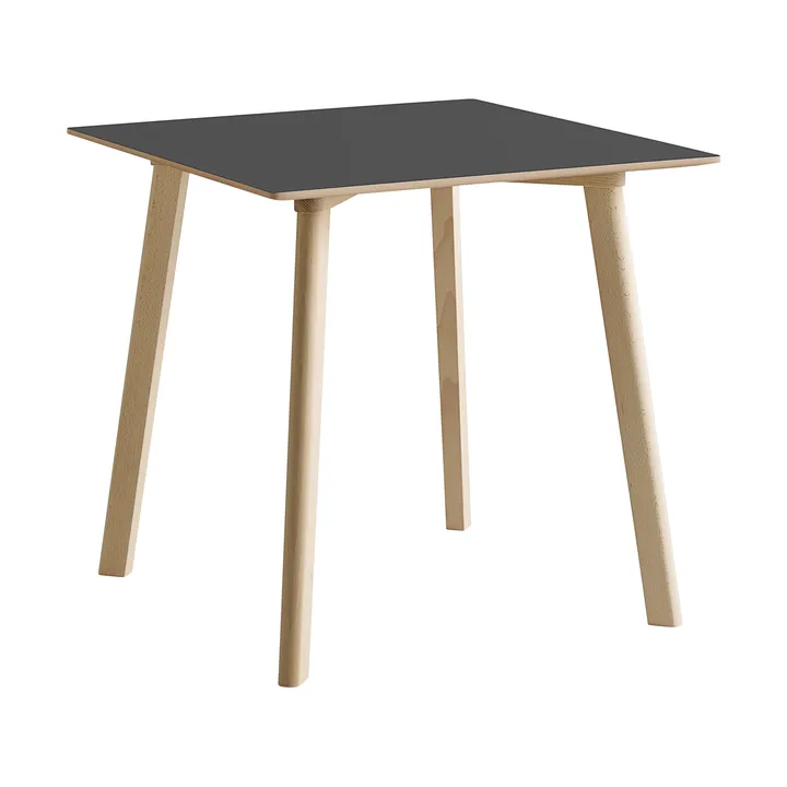 CPH210 Deux 2.0 table 75x75 cm - Stone grey-untreated beech - HAY