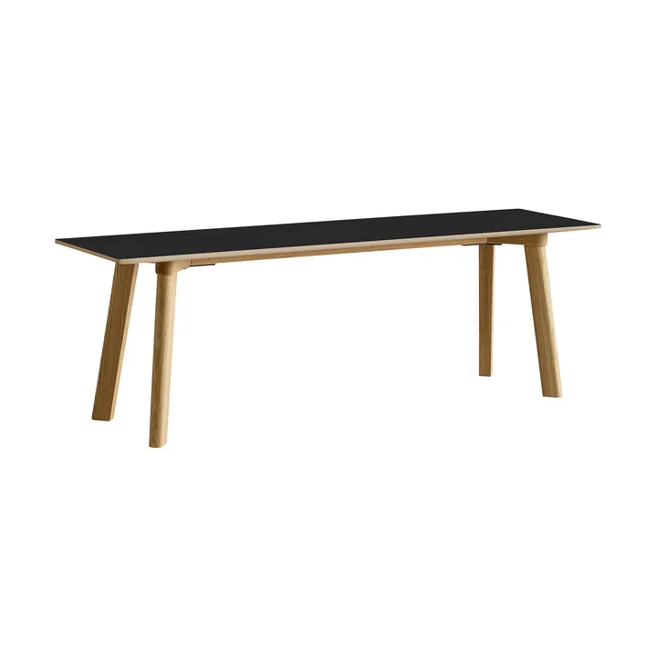 CPH215 Deux 2.0 bench 140 cm - Black laminate-lacquered oak - HAY