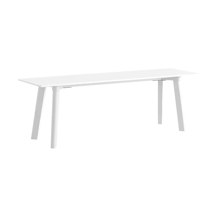 CPH215 Deux 2.0 bench 140 cm - Pearl white-lacquered beech - HAY