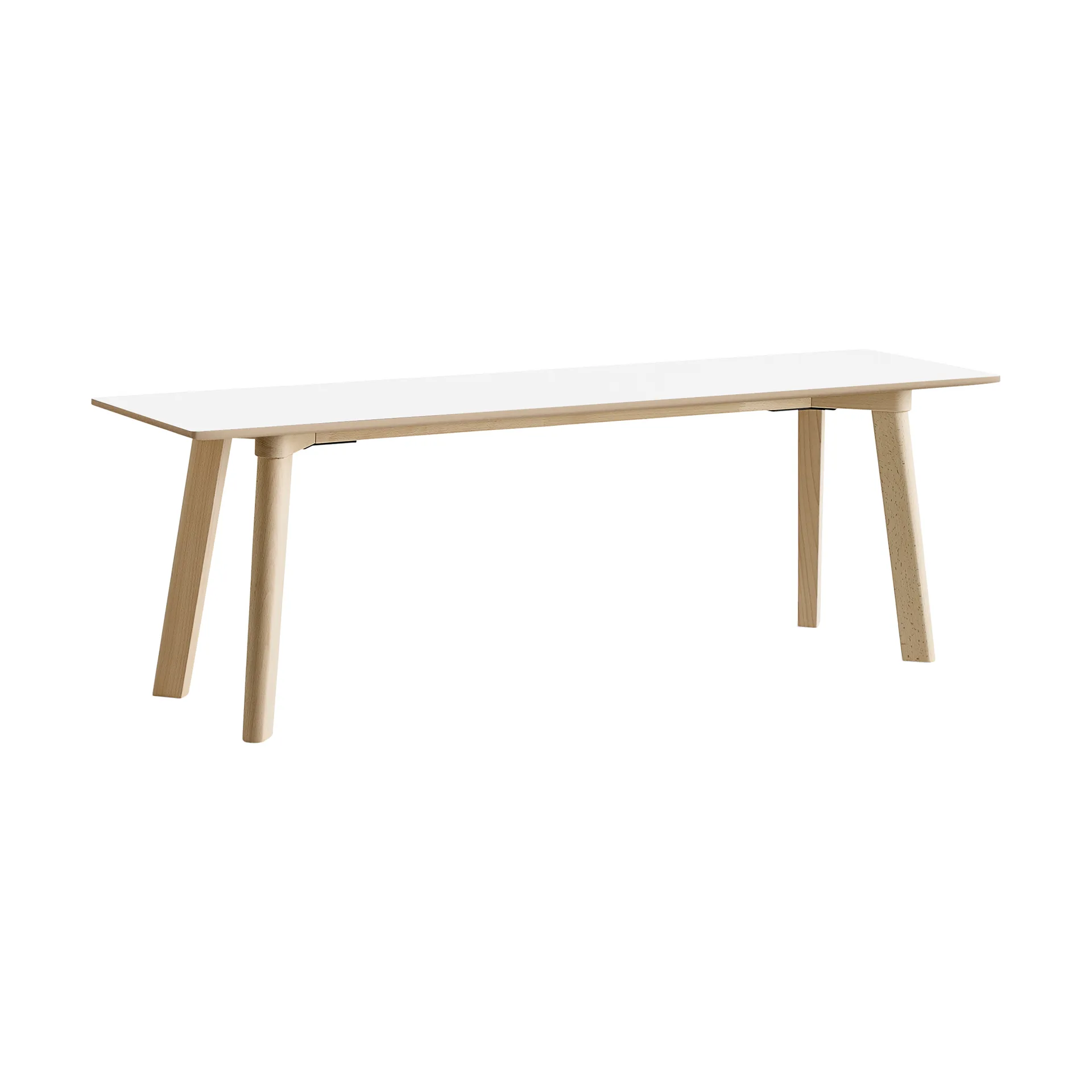 CPH215 Deux 2.0 bench 140 cm, Pearl white-untreated beech HAY