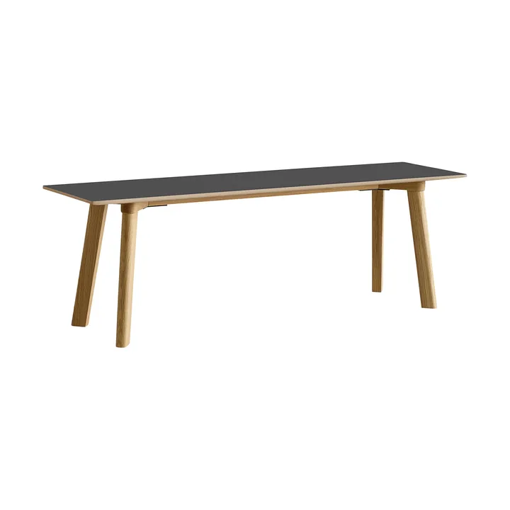CPH215 Deux 2.0 bench 140 cm - Stone grey-lacquered oak - HAY