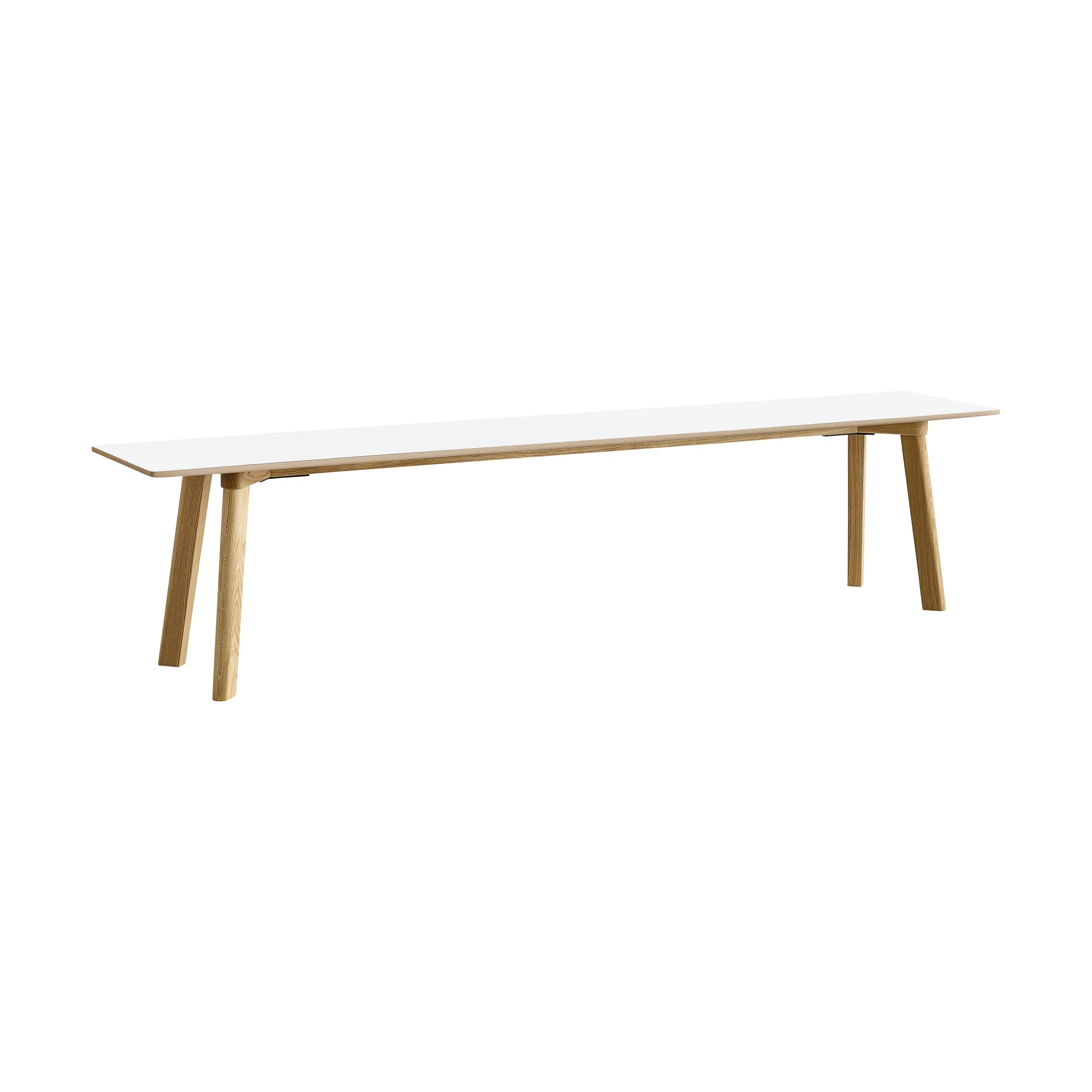 CPH215 Deux 2.0 bench 200 cm, Pearl white-lacquered oak HAY