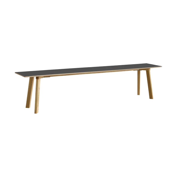 CPH215 Deux 2.0 bench 200 cm - Stone grey-lacquered oak - HAY