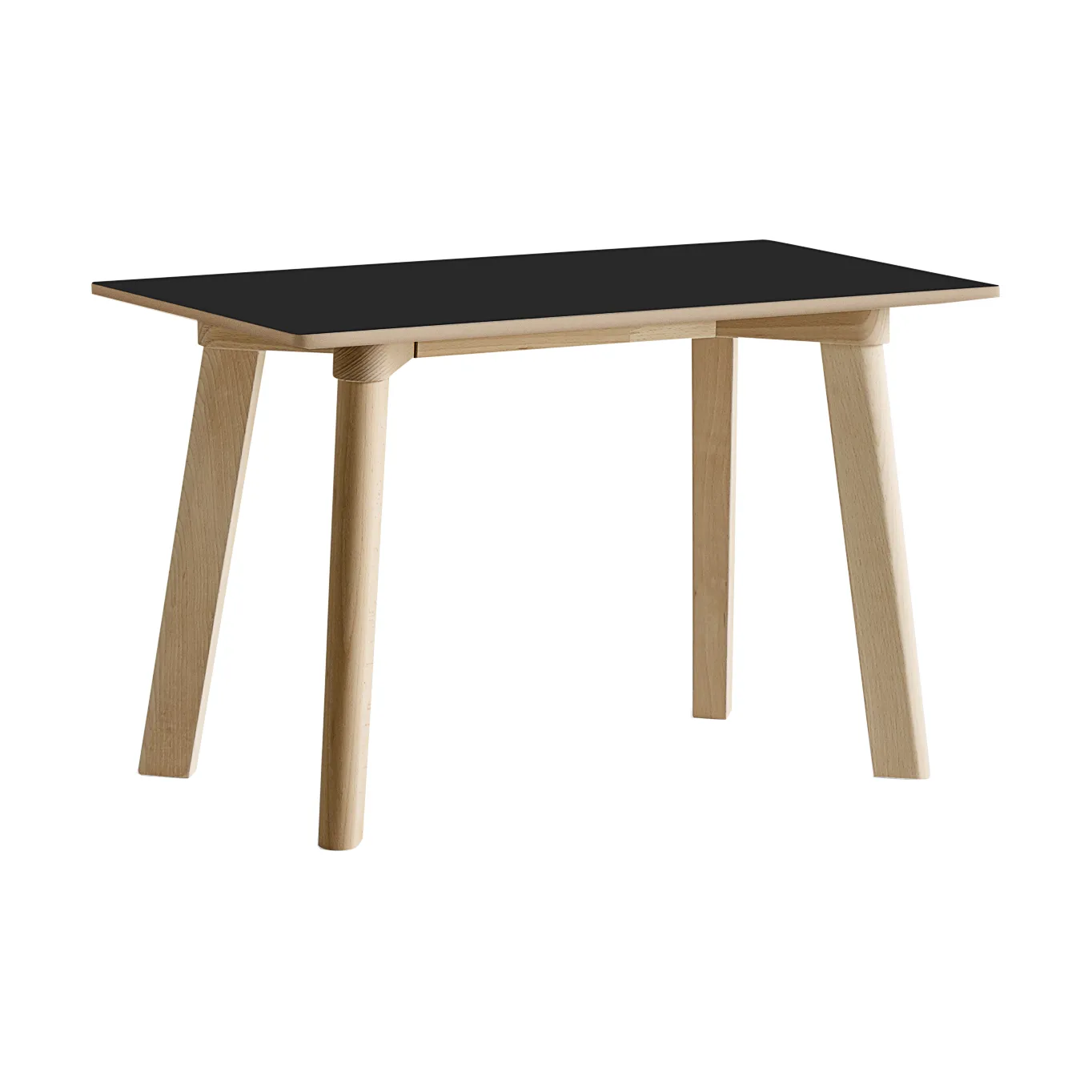 CPH215 Deux 2.0 bench 75 cm, Black laminate-untreated beech HAY