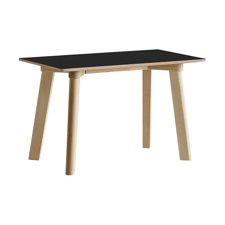 CPH215 Deux 2.0 bench 75 cm - Black laminate-untreated beech - HAY