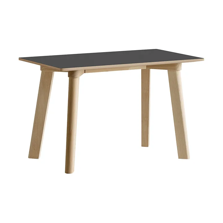 CPH215 Deux 2.0 bench 75 cm - Stone grey-untreated beech - HAY