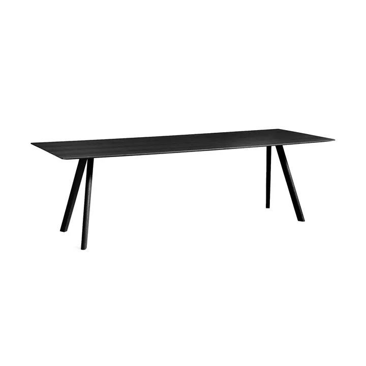 CPH30 2.0 dining table 90x250 cm - Black-lacquered oak veneer - HAY