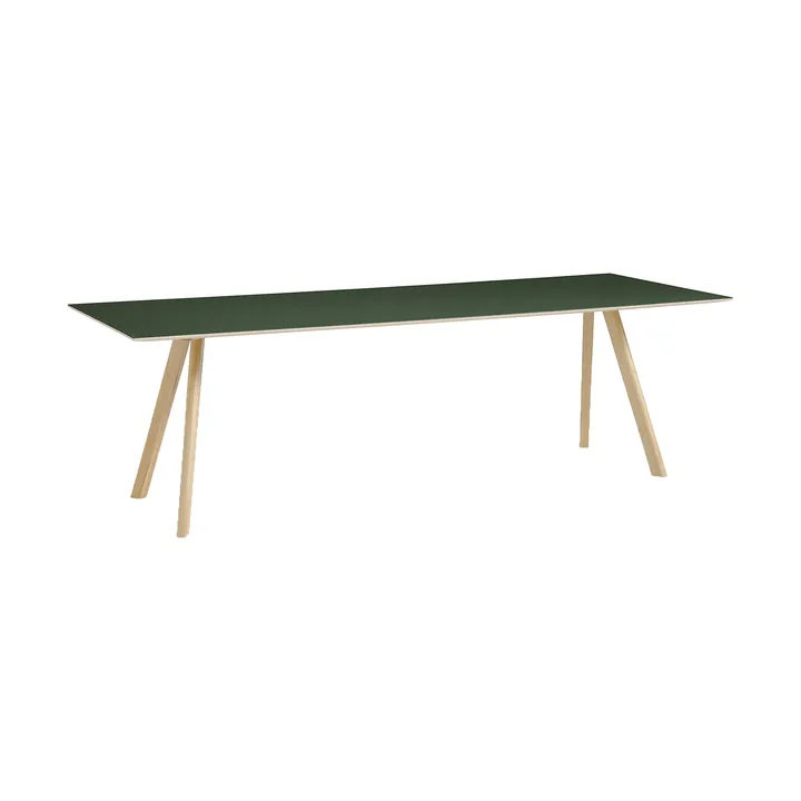 CPH30 2.0 dining table 90x250 cm - Green linoleum-lacquered oak - HAY
