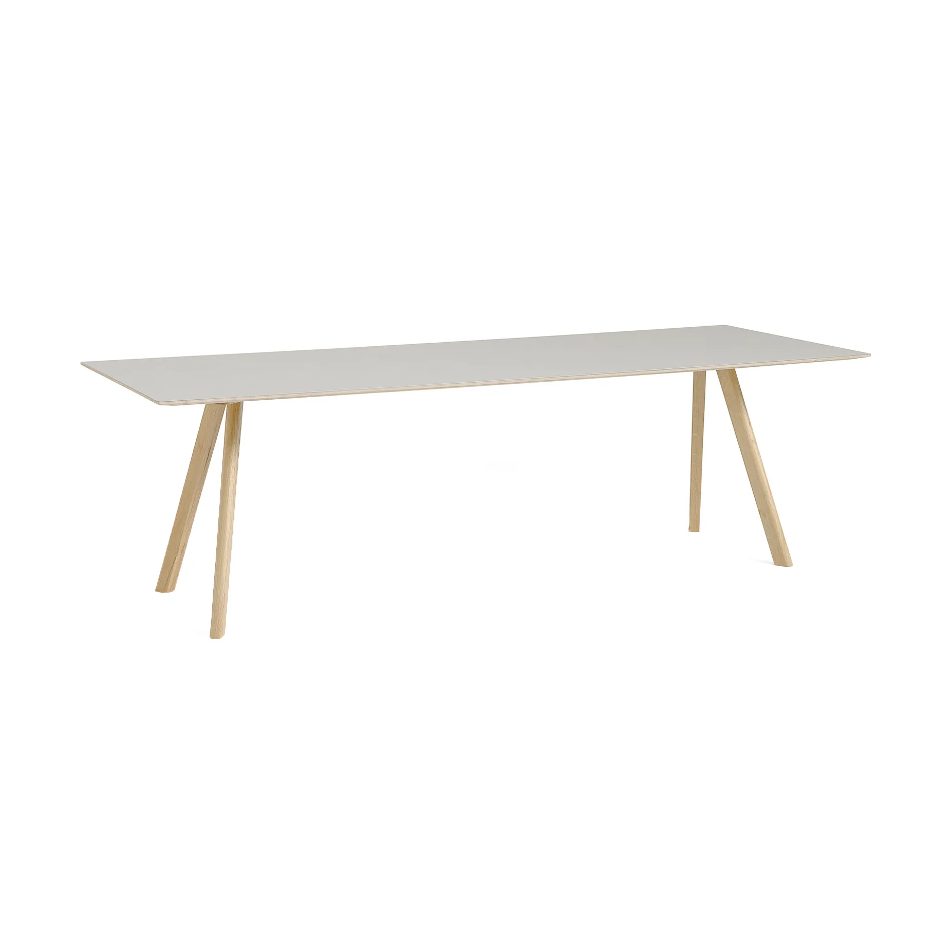 CPH30 2.0 dining table 90x250 cm, Off white linoleum-lacq. oak HAY