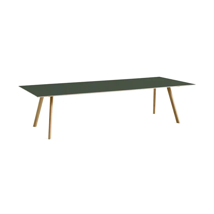 CPH30 2.0 dining table90x300 cm - Green linoleum-lacquered oak - HAY