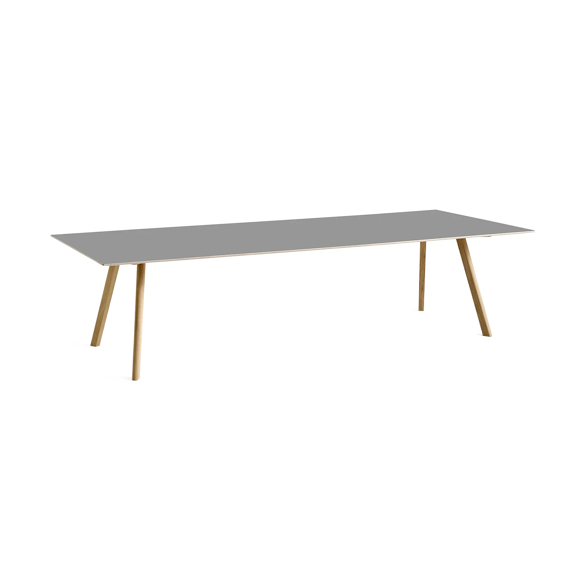CPH30 2.0 dining table90x300 cm, Grey linoleum-lacquered oak HAY