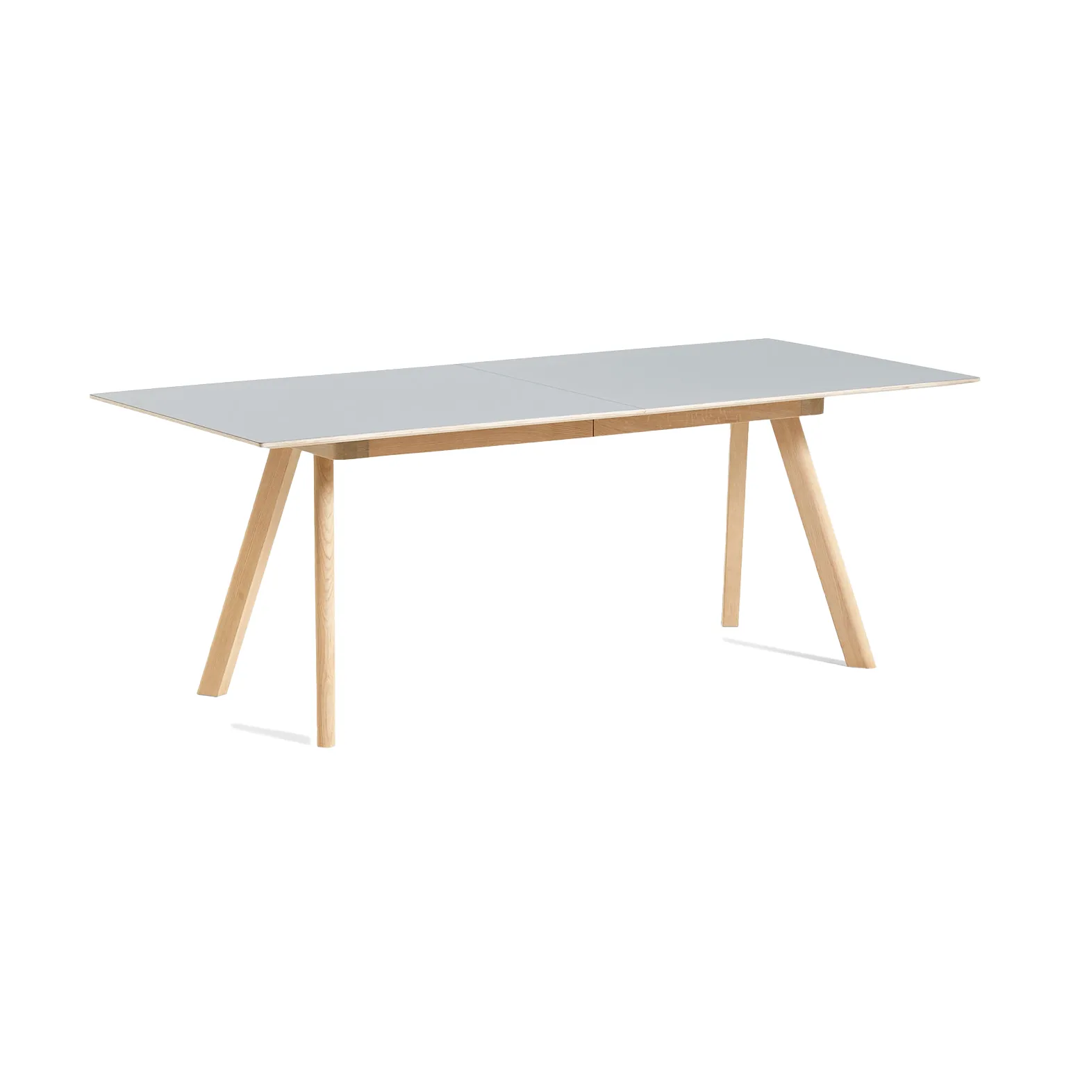 CPH30 2.0 Extendable dining table 90x200 cm, Grey linoleum-lacquered oak HAY
