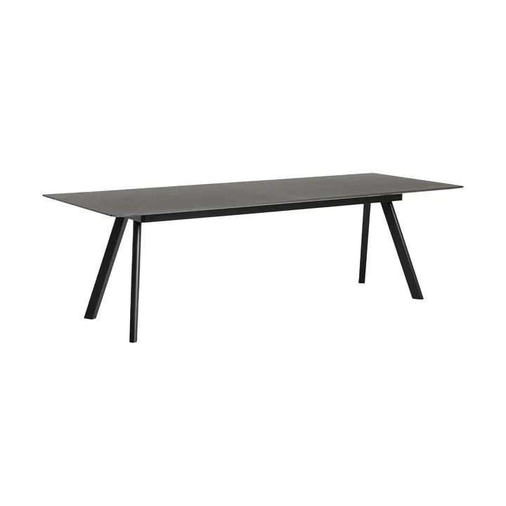 CPH30 2.0 Extendable dining table 90x250 cm - Black-lacquered oak veneer - HAY