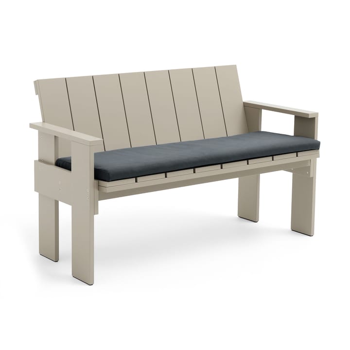 Crate Dining Bench lacquered pine - London fog - HAY