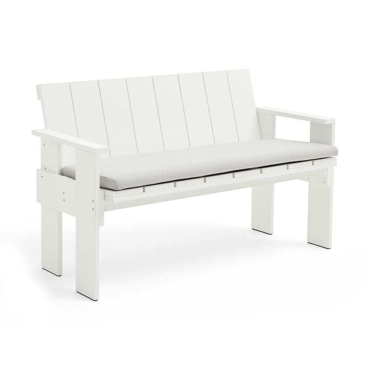 Crate Dining Bench lacquered pine - White - HAY