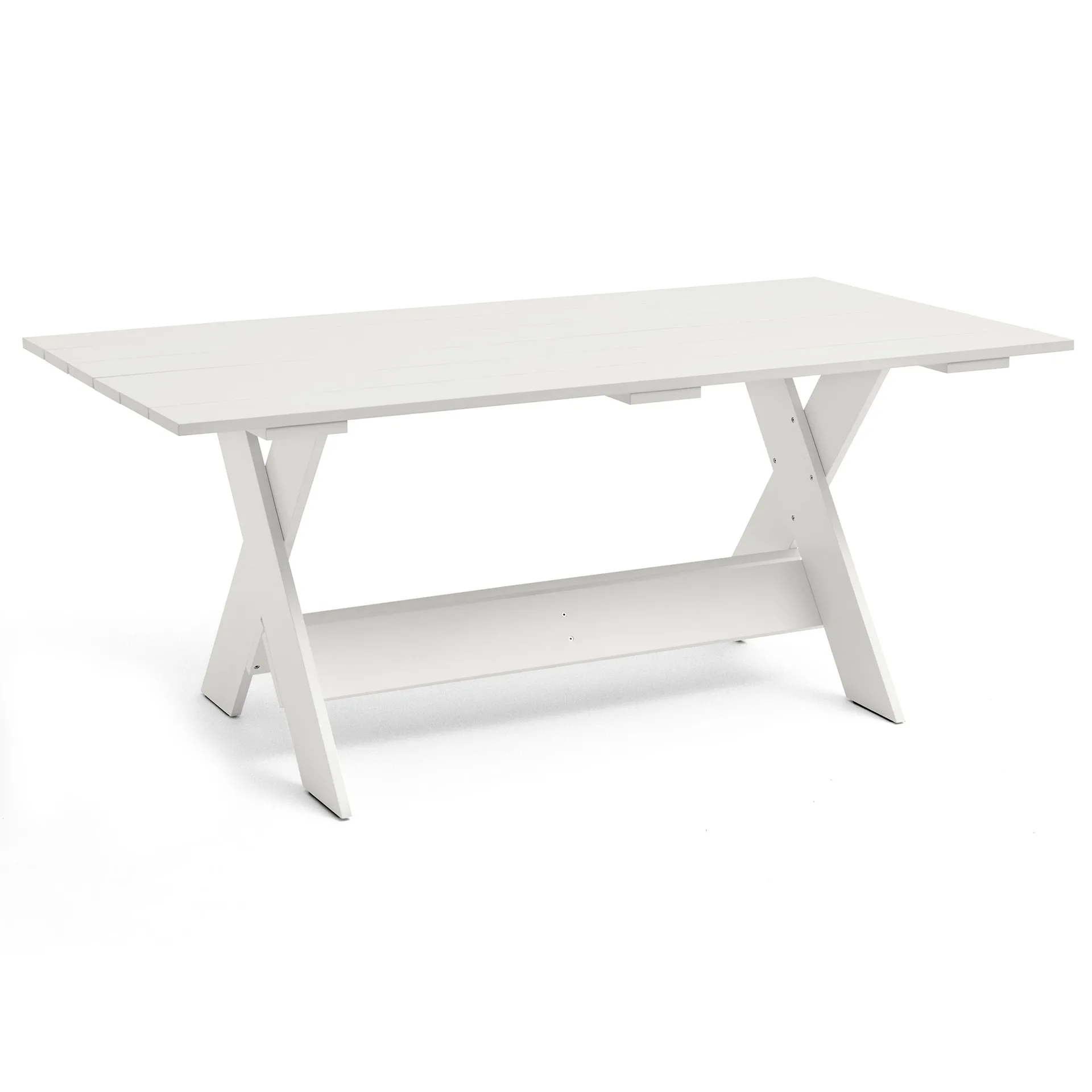 Crate Dining Table, 180x89.5 cm, lacquered pine, White HAY