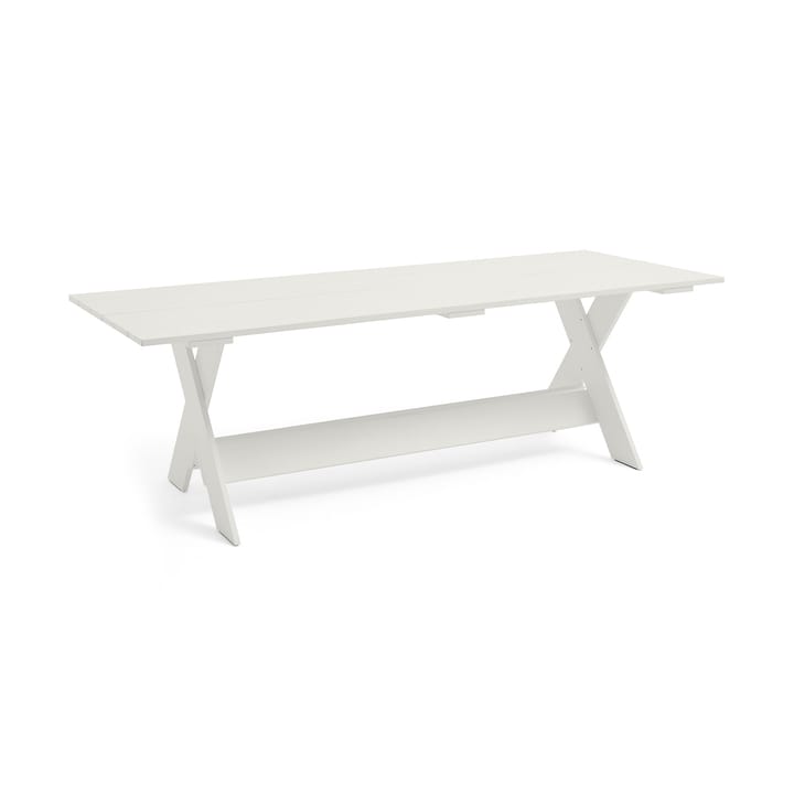 Crate Dining Table 230x89.5 cm lacquered pine - White - HAY