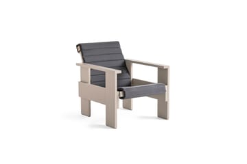 Crate lounge chair lacquered pine - London fog - HAY