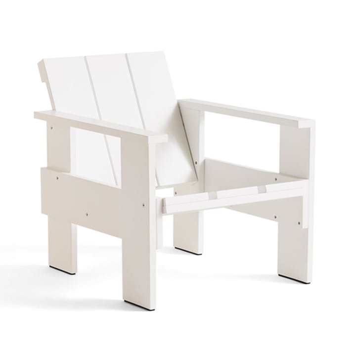 Crate lounge chair lacquered pine - White - HAY