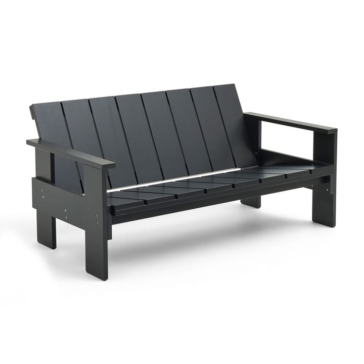 Crate Lounge sofa lacquered pine - Black - HAY