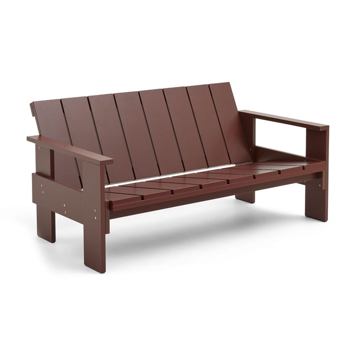 Crate Lounge sofa lacquered pine - Iron red - HAY