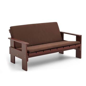 Crate Lounge sofa lacquered pine - Iron red - HAY
