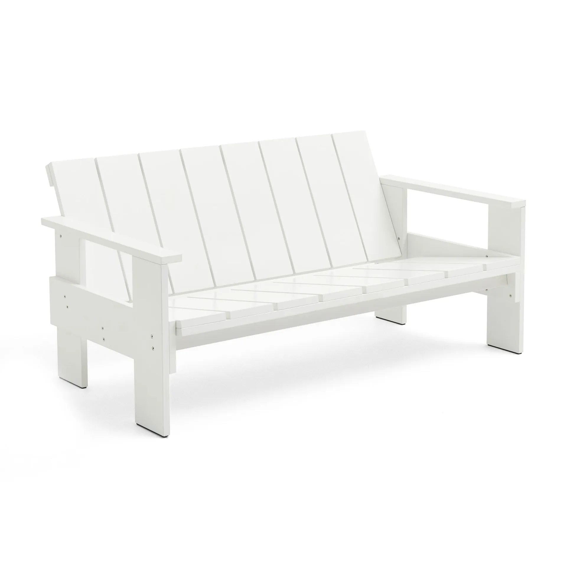 Crate Lounge sofa lacquered pine, White HAY