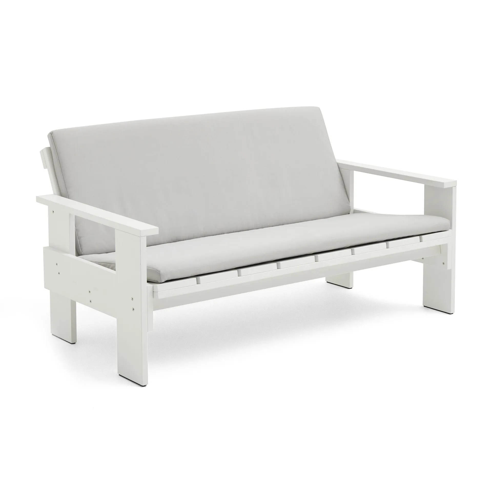 Crate Lounge sofa lacquered pine, White HAY