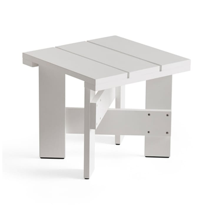 Crate Low Table 45x45x40 cm lacquered pine - White - HAY