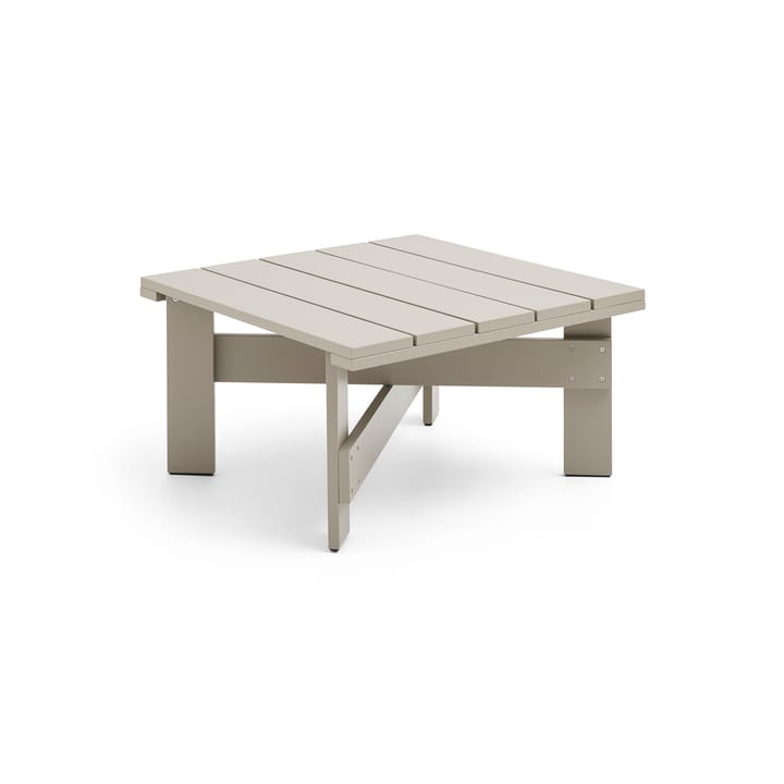 Crate Low table 75.5x75.5 cm lacquered pine - London fog - HAY