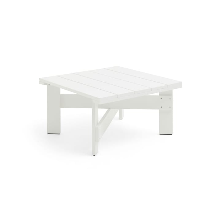 Crate Low table 75.5x75.5 cm lacquered pine - White - HAY