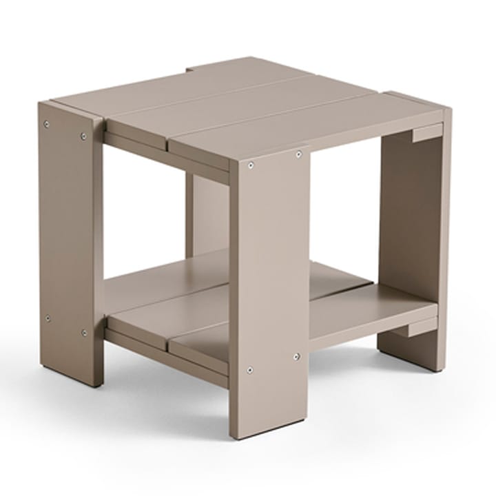 Crate Side Table 49.5x49.5x45 cm lacquered pine - London fog - HAY