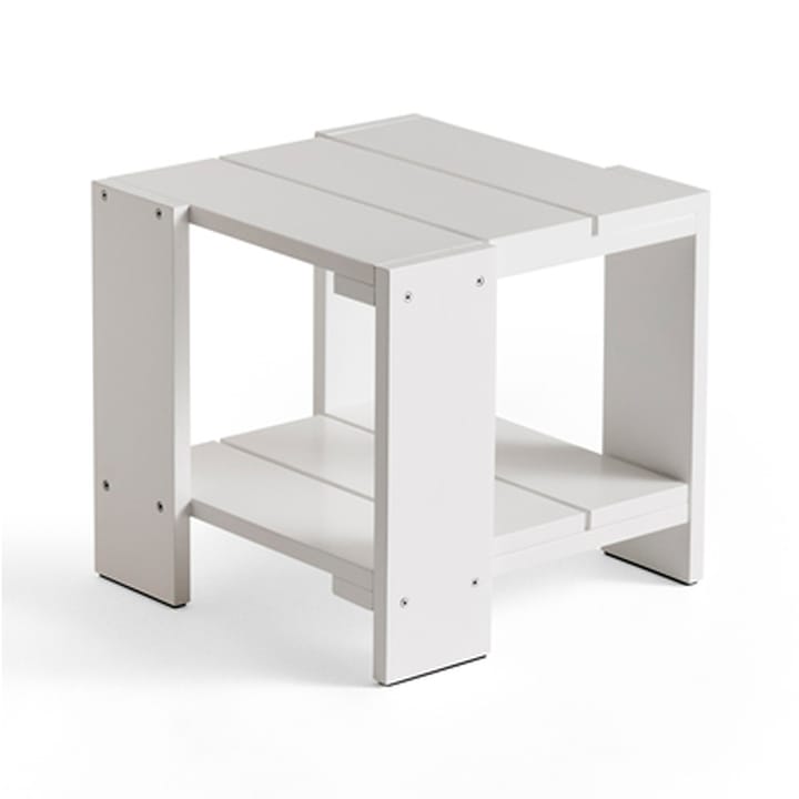 Crate Side Table 49.5x49.5x45 cm lacquered pine - White - HAY