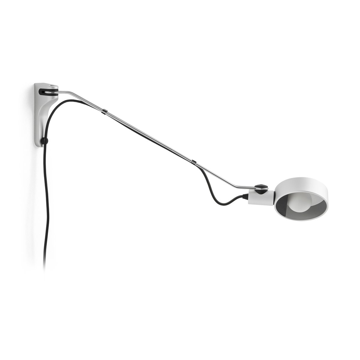 HAY Cupola Wall wall lamp 60,7 cm Clear anodised | Scandinavian Design | Wall lights | Transparent