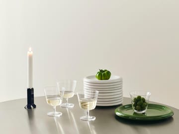 Curve Stem drinking glass 2-pack - Clear - HAY