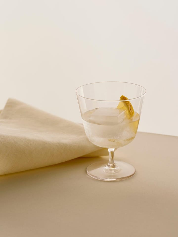 Curve Stem drinking glass 2-pack, Clear HAY