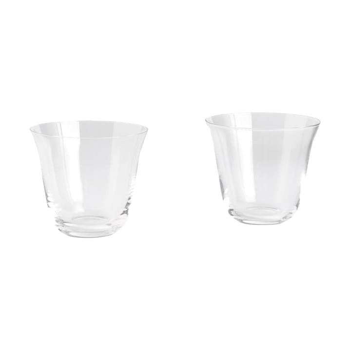Curve Tumbler drinking glass 2-pack - Clear - HAY