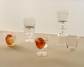 Curve Tumbler drinking glass 2-pack - Clear - HAY