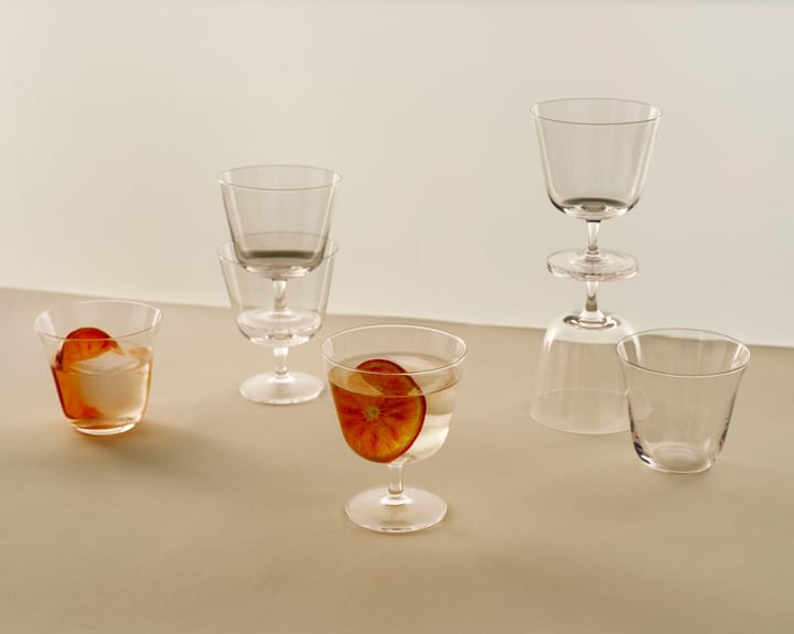 Curve Tumbler drinking glass 2-pack, Clear HAY