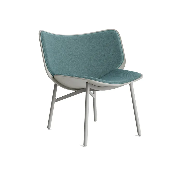 Dapper lounge chair - Aqua-dusty grey oak-grey frame - HAY