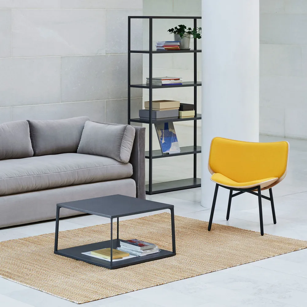 Dapper lounge chair, Aqua-dusty grey oak-grey frame HAY