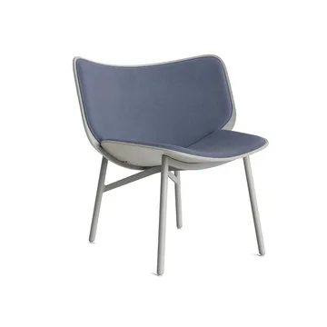 Dapper lounge chair - Blueberry-dusty grey oak-grey frame - HAY