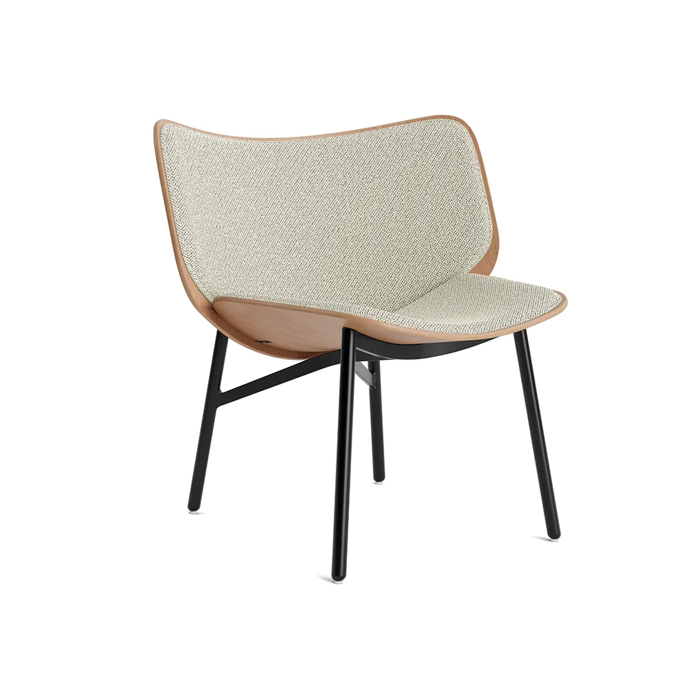HAY Dapper lounge chair Coda 100 white-oak-black frame