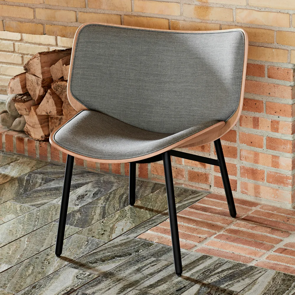Dapper lounge chair, Light grey-dusty grey oak-grey frame HAY