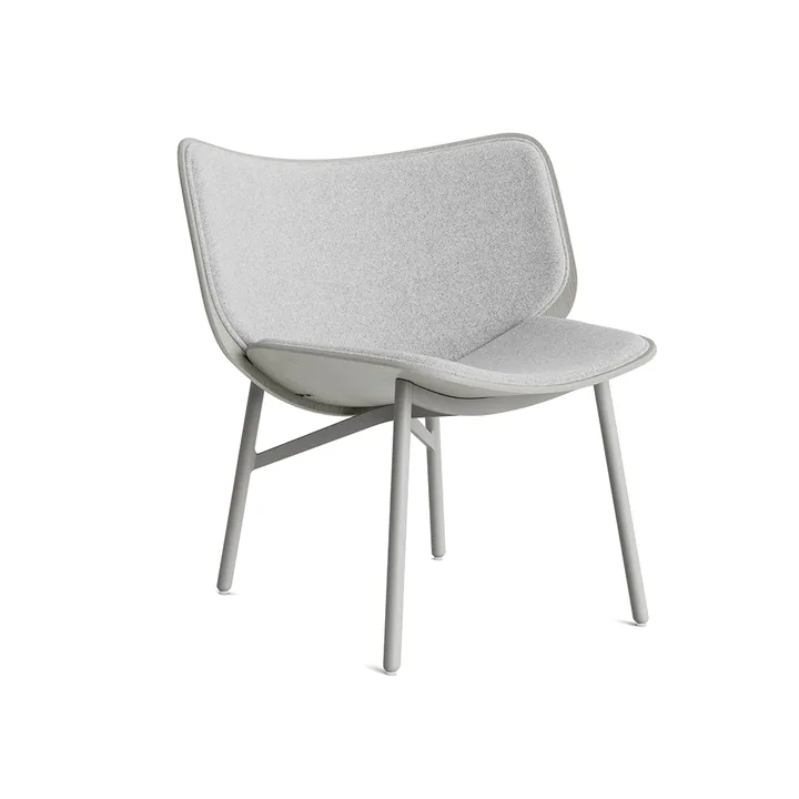 Dapper lounge chair - Light grey-dusty grey oak-grey frame - HAY