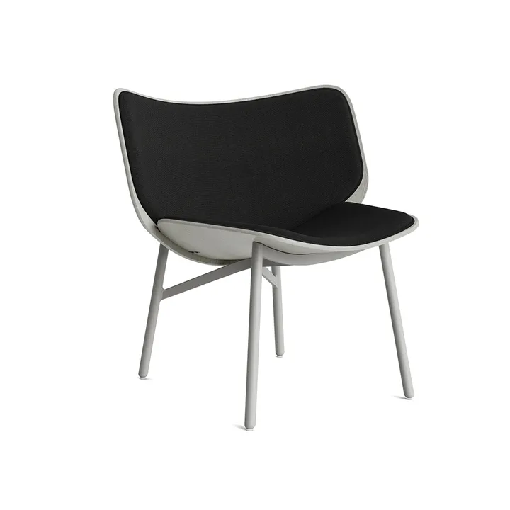 Dapper lounge chair - Steelcut 190 black-dusty grey oak-grey frame - HAY